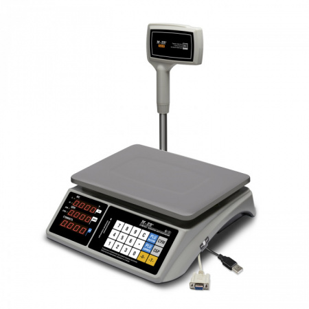 Весы торговые M-ER 328АСРХ-15.2  LED,Touch-M/ RS232, USB